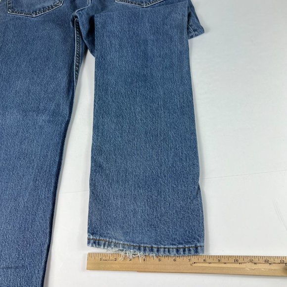 Levi's Jeans Men 36x32* 505 Regular Straight Blue Faded Whisker Denim Tag 36x34 - Picture 11 of 16